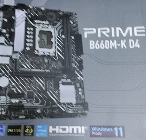 华硕b660m-k d4  12代英特尔主...