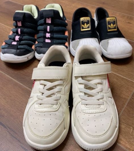 安踏 小白鞋男小童透气运动鞋子 孩子穿小了...
