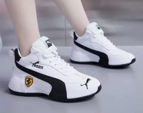 男女同款情侣鞋时尚休闲鞋PU皮面运动鞋秋款...