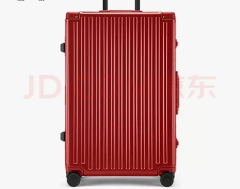 漫游行李箱万向轮铝框20寸红色，京东四百多...