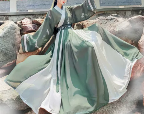 汉旭长安故里汉服女晋制齐腰襦裙交领套装一片...