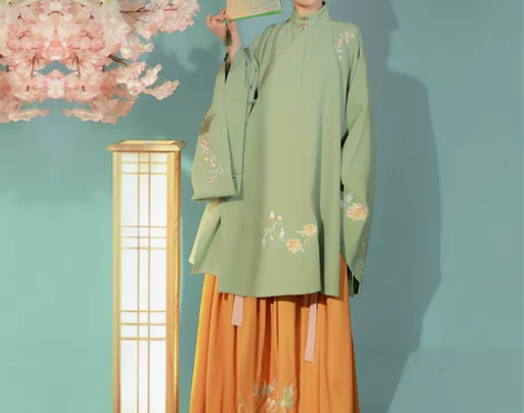 仙楚姬原创汉服女【执念】袄裙刺绣立领褶裙日...