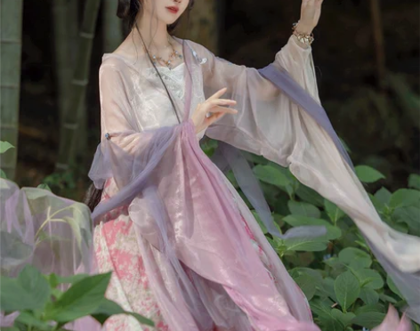 司南阁原创【花月纱】汉服女南北朝大袖襦十二...