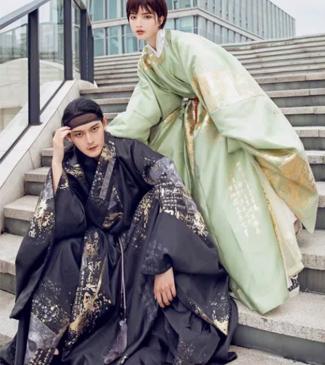 司南阁原创【妙笔司南】明制汉服男女款黑色道...