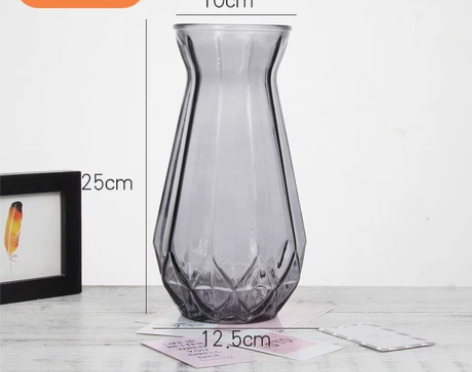 北欧插花富贵竹花瓶透明水培玻璃瓶家居客厅桌...