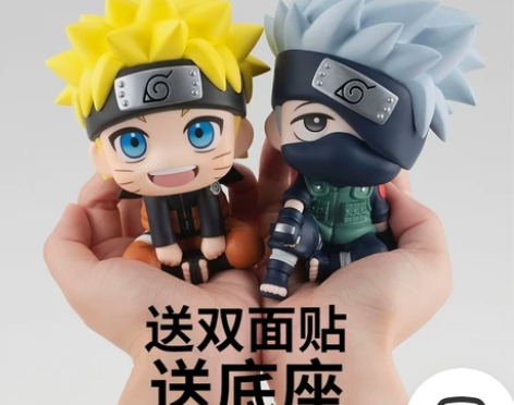 火影忍者手办二次元周边礼物卡卡西 鸣人Q版...