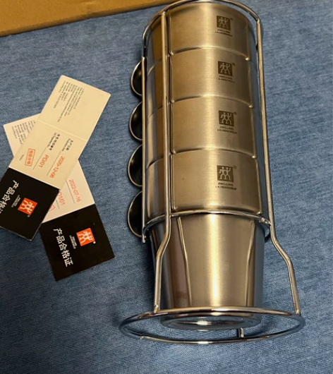 特价出！全新双立人不锈钢套装杯子水杯咖啡杯...