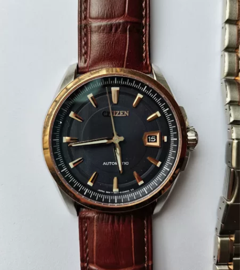 Citizen西铁城手表男表自动机械蓝色表...