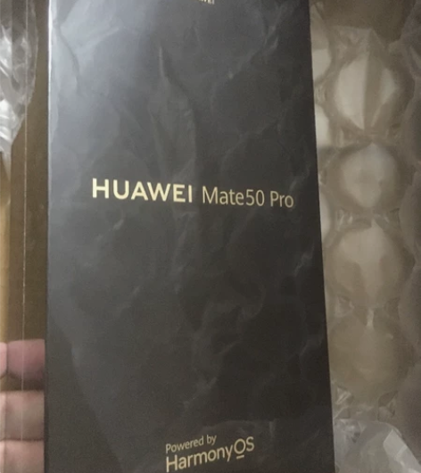 华为mate50pro黑色256全新未拆封...