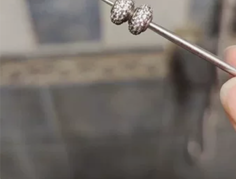 潘多拉e系列，平衡串珠，银色，锆石，单出不...