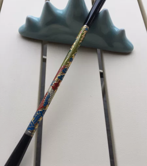 疫情关店回本出善琏老湖笔景泰蓝羊毫湖笔 出...