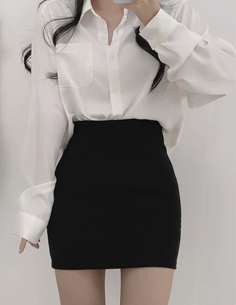 包臀裙 包裙包臀半身裙黑色女夏2022新款...