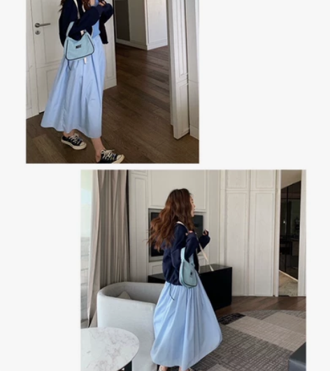 小君君布兰妮半身裙女秋装2021新款高腰显...