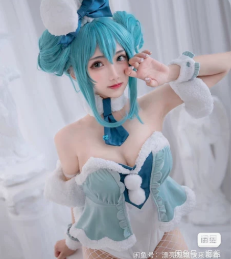 初音兔女郎白cos初音cos miku大全...
