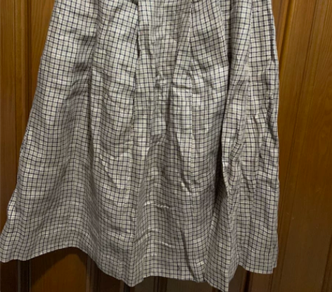 格子半身裙 收腰显瘦 气质高腰a字中裙 只...