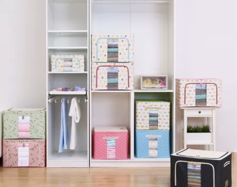 【换季刚需】牛津布可折叠钢架箱居家用品储物...