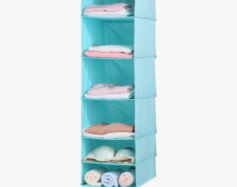 ?天纵布艺衣柜收纳挂袋可多层悬挂式衣服收纳...