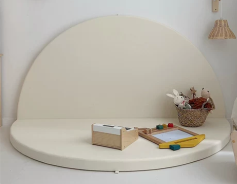 【99价】呵护童年儿童爬行垫圆形加厚婴儿爬...