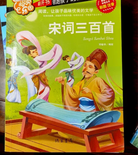 彩绘彩图版宋词三百首,很新 感兴趣的话点“...