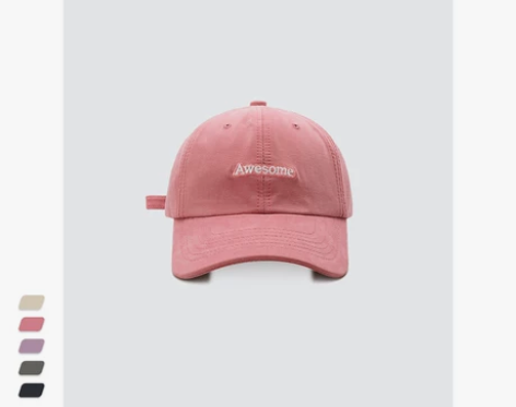 ins帽子女春夏韩版英文刺绣软顶棒球帽小清...