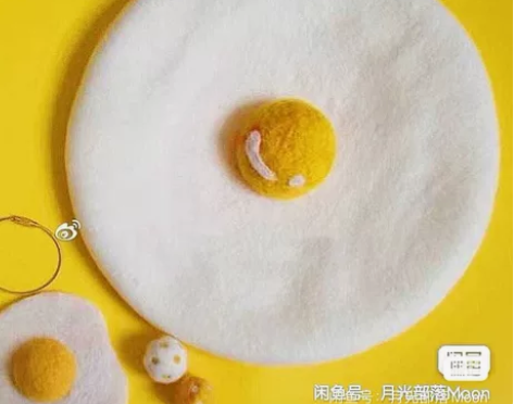 特价| 秋冬羊毛毡贝雷帽 手工毛呢帽 荷包...