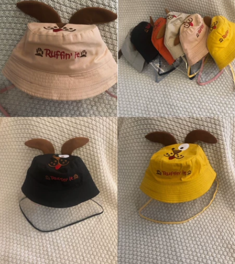 儿童渔夫帽可爱，防护防虫 帽子都是全新的，...