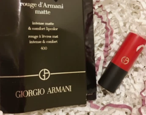 稀有小样 阿玛尼 雾面丝绒哑光黑管口红小样...