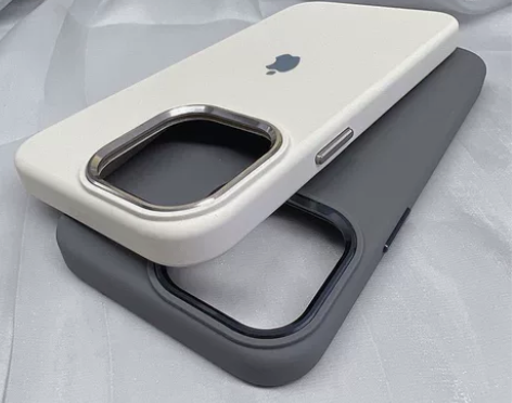 液态硅胶手机壳有标适用苹果 颜色：藏蓝 白...