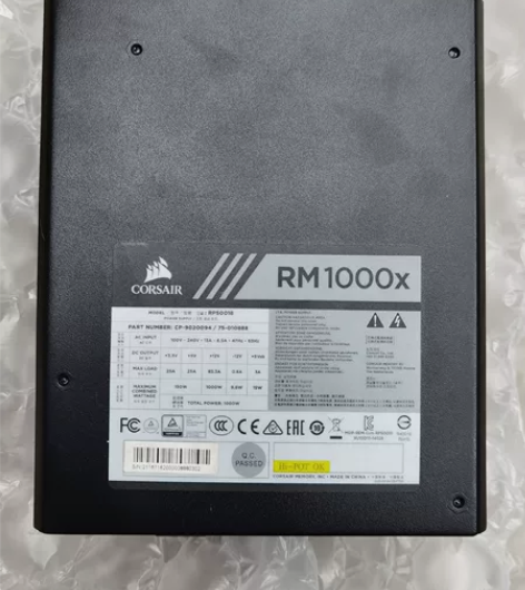 美商海盗船RM1000x 额定1000W海...