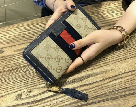 卡包钱包香港代购真皮长款女钱包2022新款...