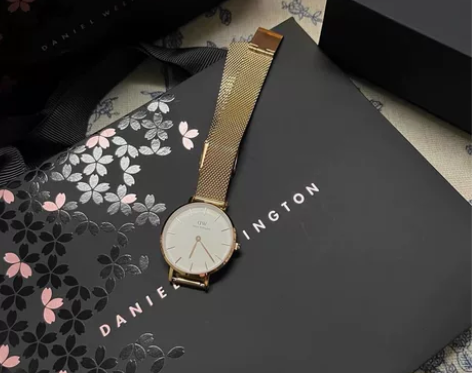 DW玫瑰金手表 28mm女款简约轻奢女表 ...