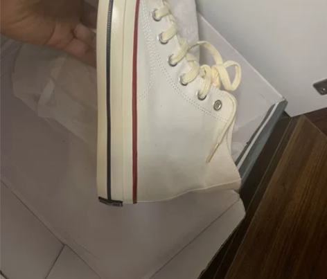 39码全新高帮帆布鞋 感兴趣的话点“我想要...