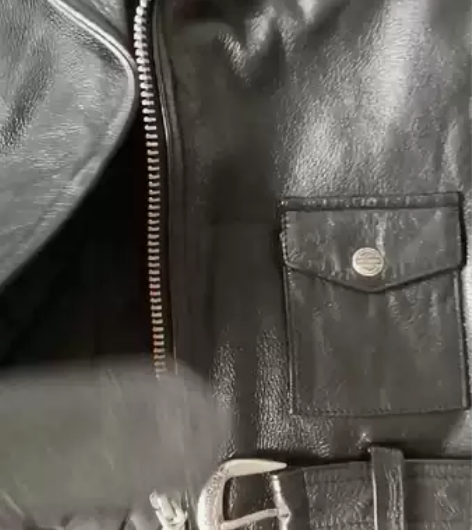 经典款哈雷·戴维森机车服，斜拉链，超防寒。...