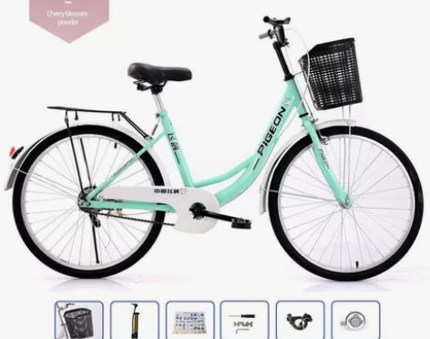 飞鸽牌自行车轻便24/26寸城市通勤单车 ...