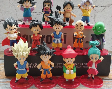 全套21款超便宜七龙珠超手办公仔孙悟空悟饭...