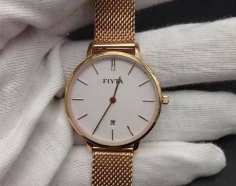 全新飞亚达女士手表，蓝宝石镜面带日历，盘面...