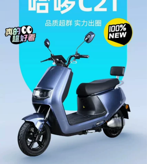 哈啰棒途C21-BK智能电动车全新电动车终...