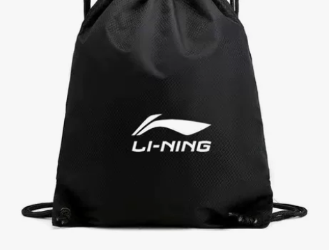 李宁国潮新款双肩抽绳包束口袋收纳包健身训练...