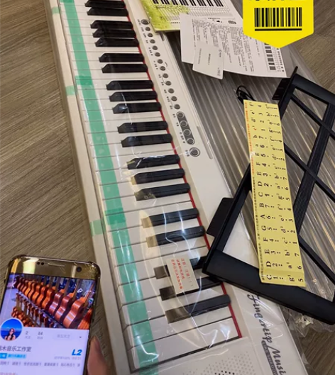 【出原价600多的电子琴】琴膜还在，61键...