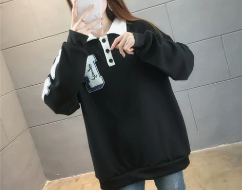 秋冬学生装加厚加绒卫衣女上衣 350克复合...