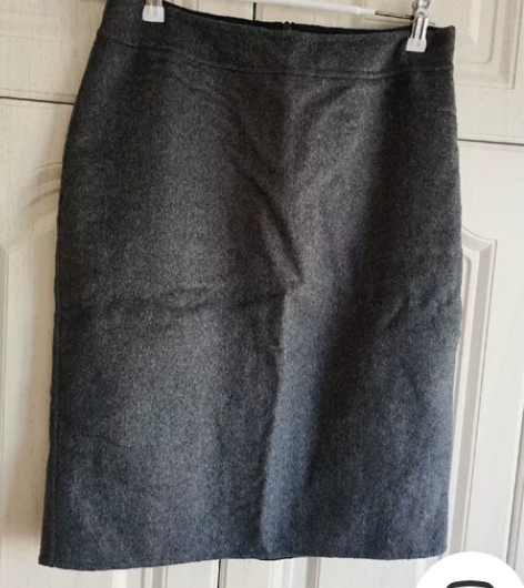 实拍双面绒一步裙 颜色:灰色 全新闲置全新...