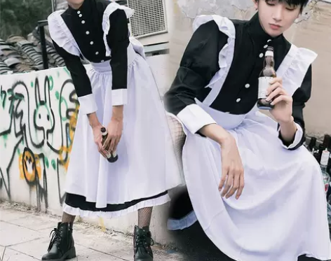 猫老师男女仆装女装大佬cosplay服装五...