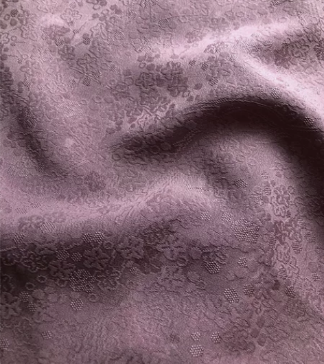 古代紫草花色无地 材质：正绢哑光  草花纹...