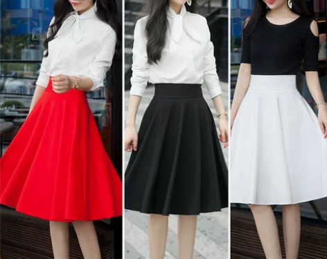 春秋季半身裙高腰大码中裙显瘦打底短裙裤伞裙...