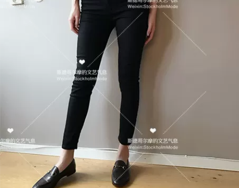 瑞典Acne Peg高腰紧身牛仔裤 复古潮...