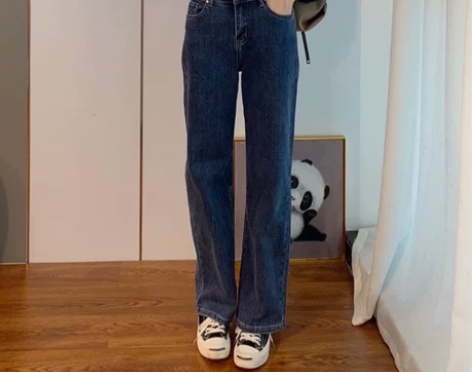 欧洲站外贸出口女装软糯高腰宽松显瘦阔腿直筒...