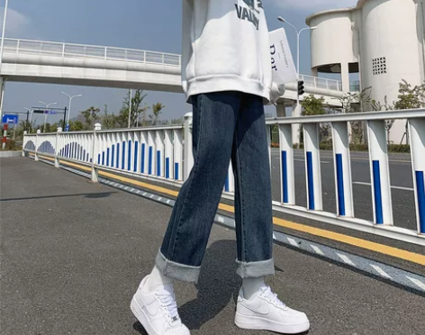 chic牛仔裤女直筒宽松夏装2022年新款...