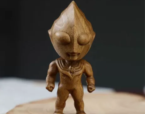 绿檀木雕凹凸曼手把件7.9 3.3 3.3...