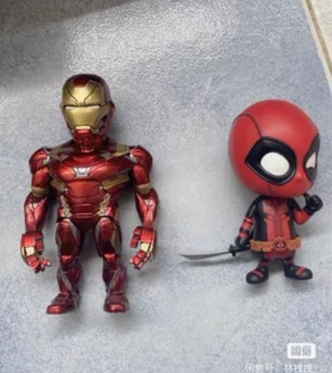 钢铁侠 死侍 漫威公仔手办 站立 都是正品...