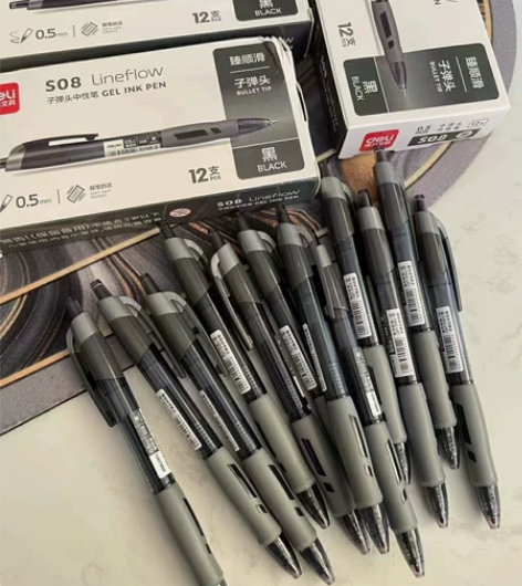得力中性笔，12支，16元 实体店一只3块...